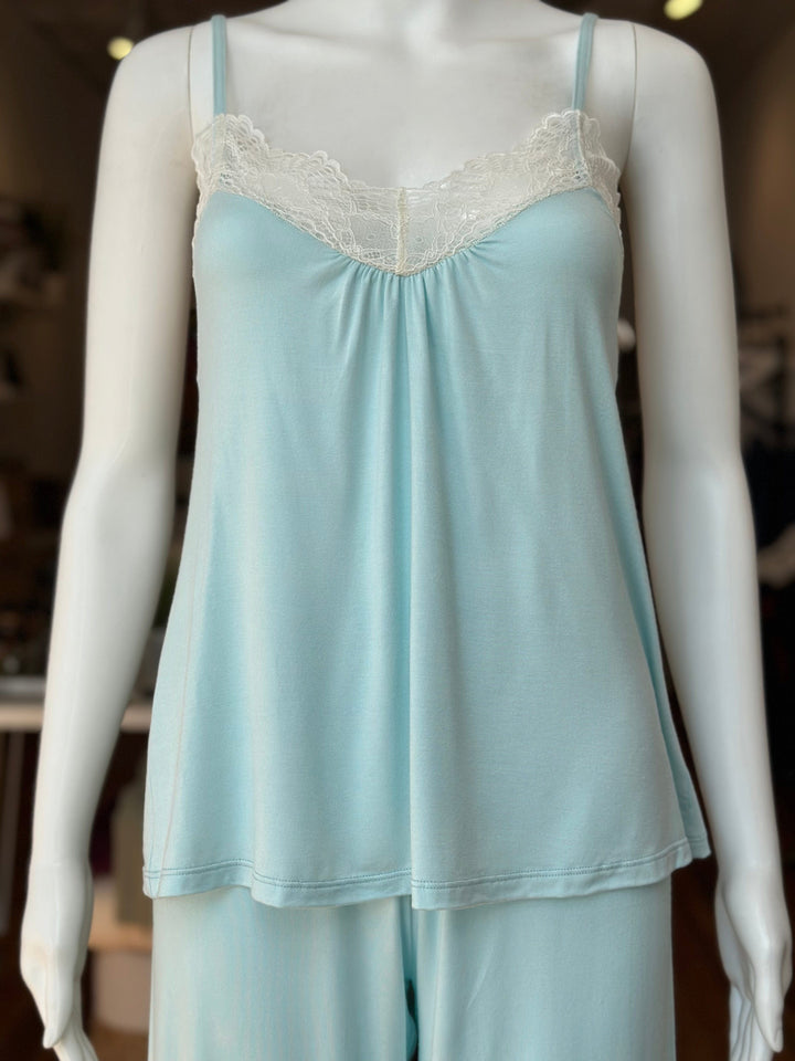 Only Hearts camisole Aqua / S Only Hearts Venice Lace Low Back Cami