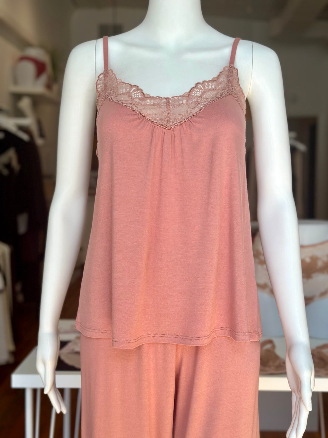 Only Hearts camisole Rosewood / S Only Hearts Venice Lace Low Back Cami