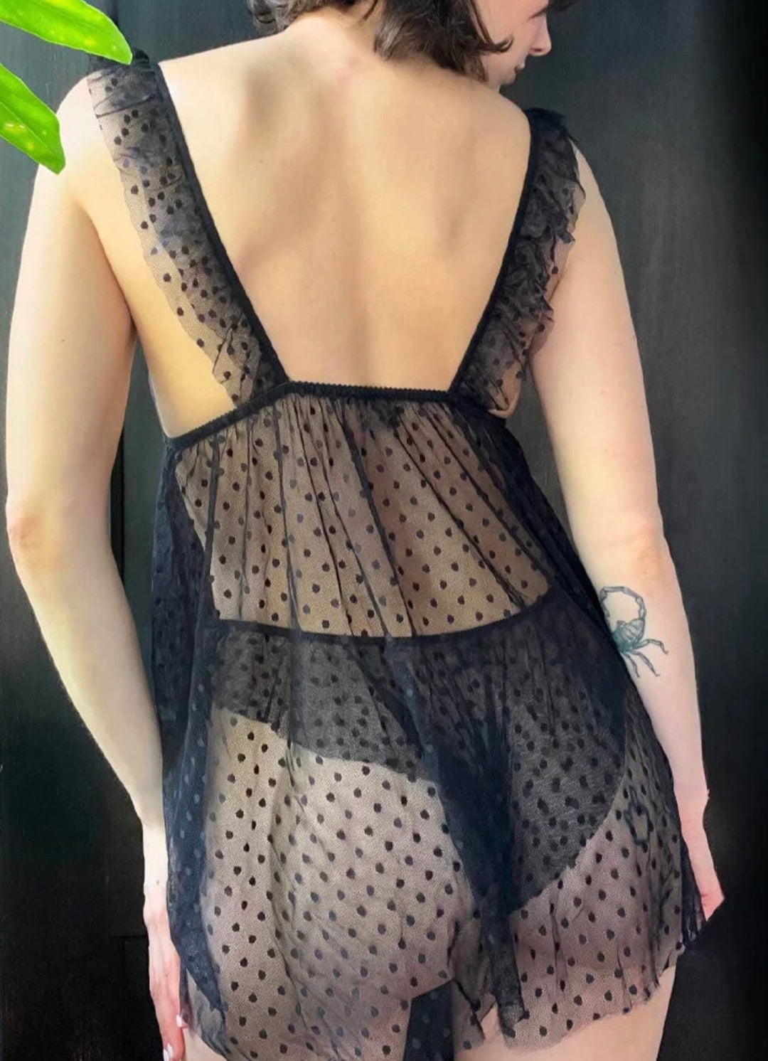 Only Hearts Chemise Only Hearts Coucou Lola Fairy Babydoll - Black