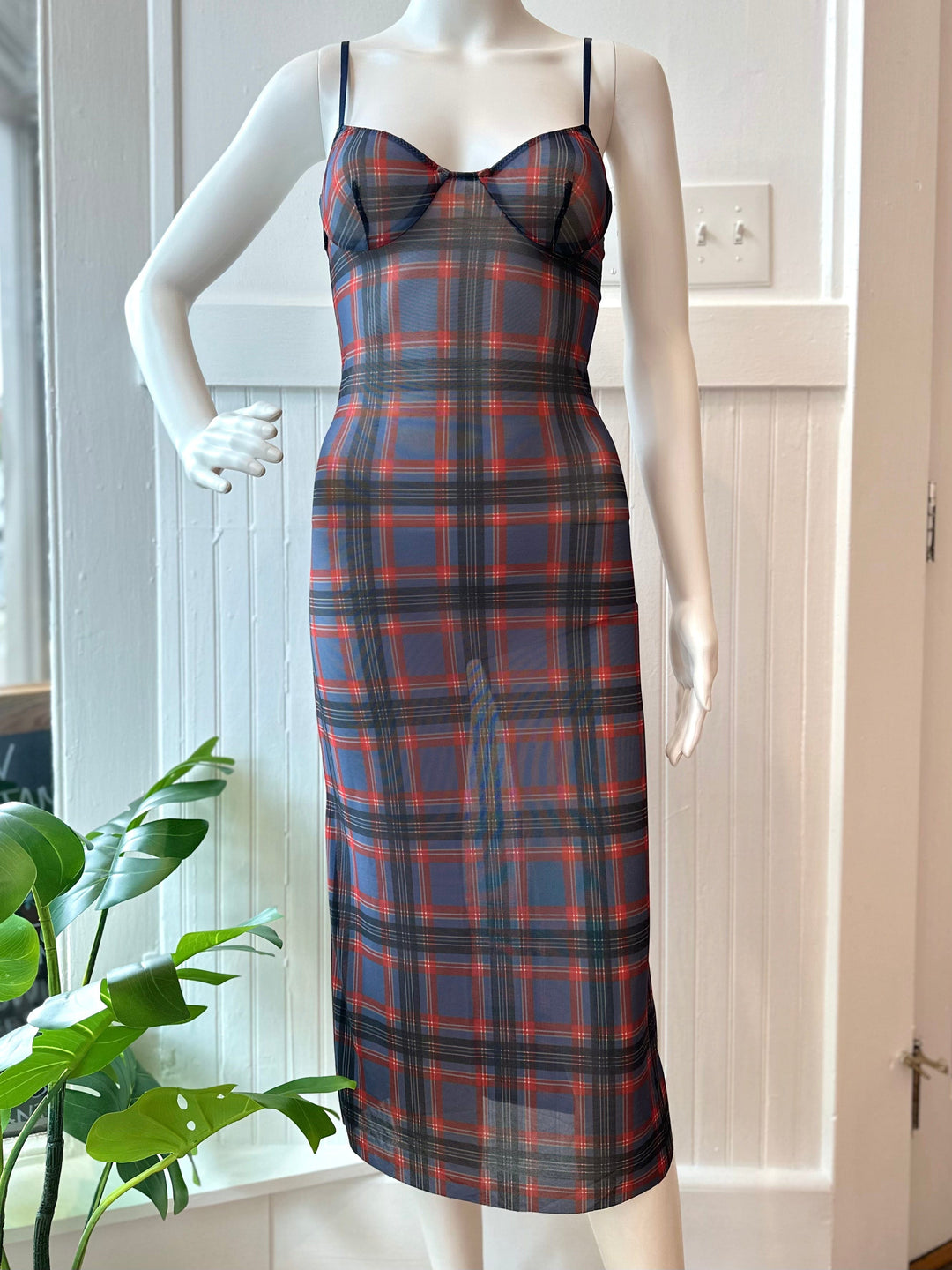 Only Hearts dress Plaid / S Only Hearts Lake District Midi Corset Dress