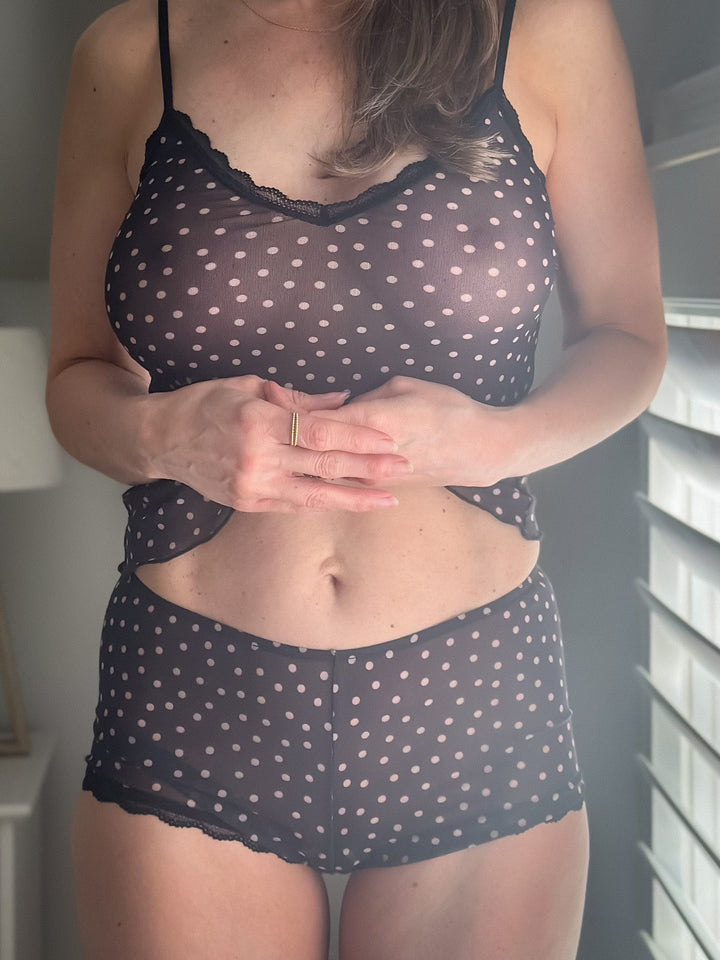 Only Hearts Underwear Black/Blush Polka Dots / S Only Hearts Verona French Brief