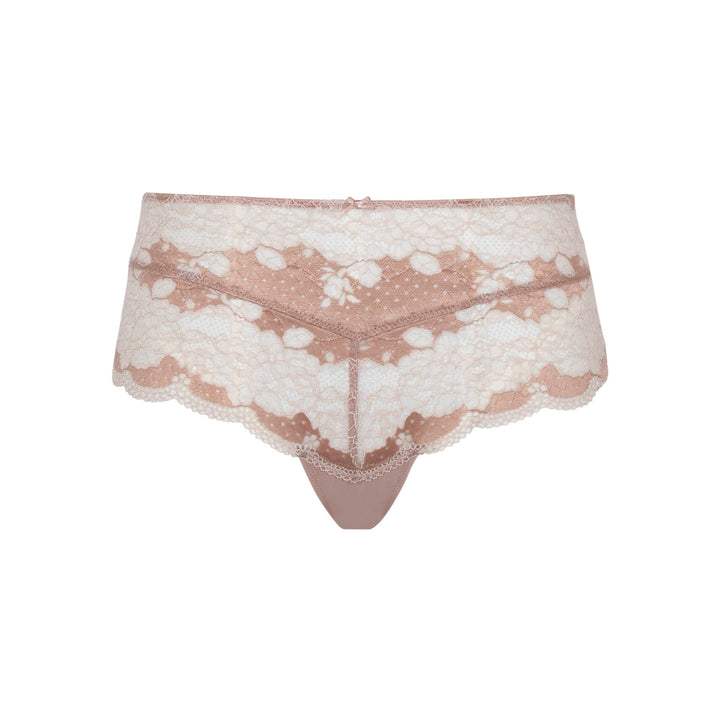 Panache brief Honey / UK 8/ US XS Clara Deep Brief — Honey &amp; Ivory Lace