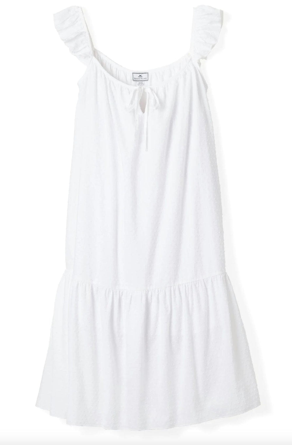 Petite Plume Nightgowns Petite Plume Swiss Dots Celeste Nightgown- White