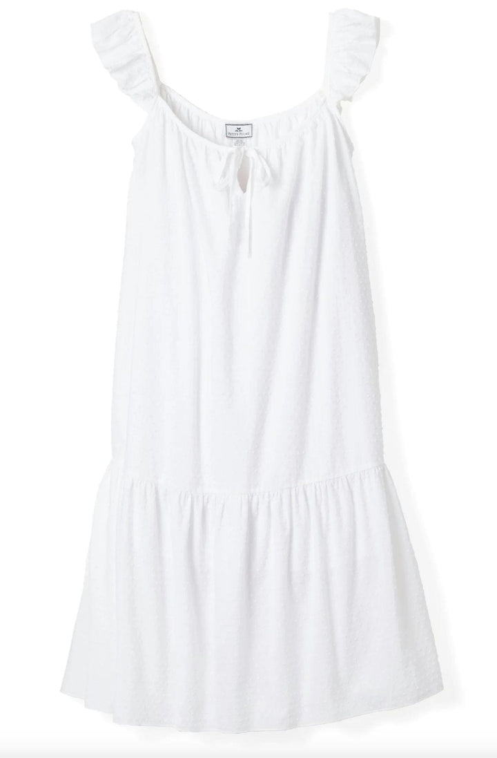 Petite Plume Nightgowns Petite Plume Swiss Dots Celeste Nightgown- White