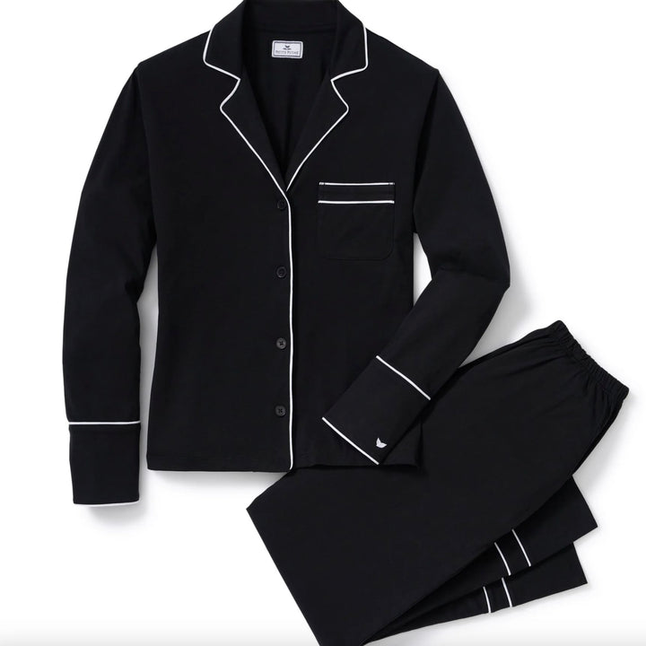 Petite Plume Pajama set Black / S Petite Plume Lightweight Pima Astaire Pajama Set in Black