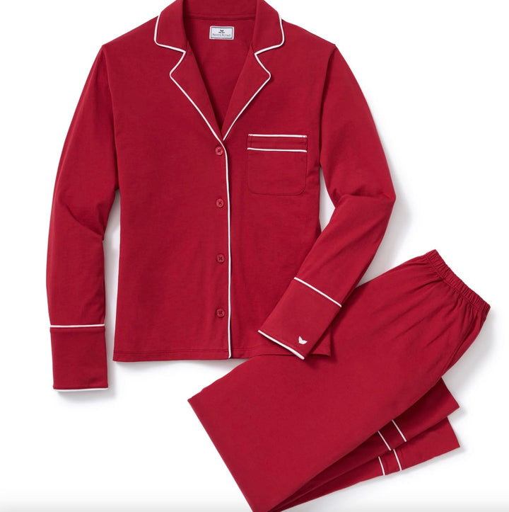 Petite Plume Pajama set Bordeaux / S Petite Plume Lightweight Pima Astaire Pajama Set in Bordeaux