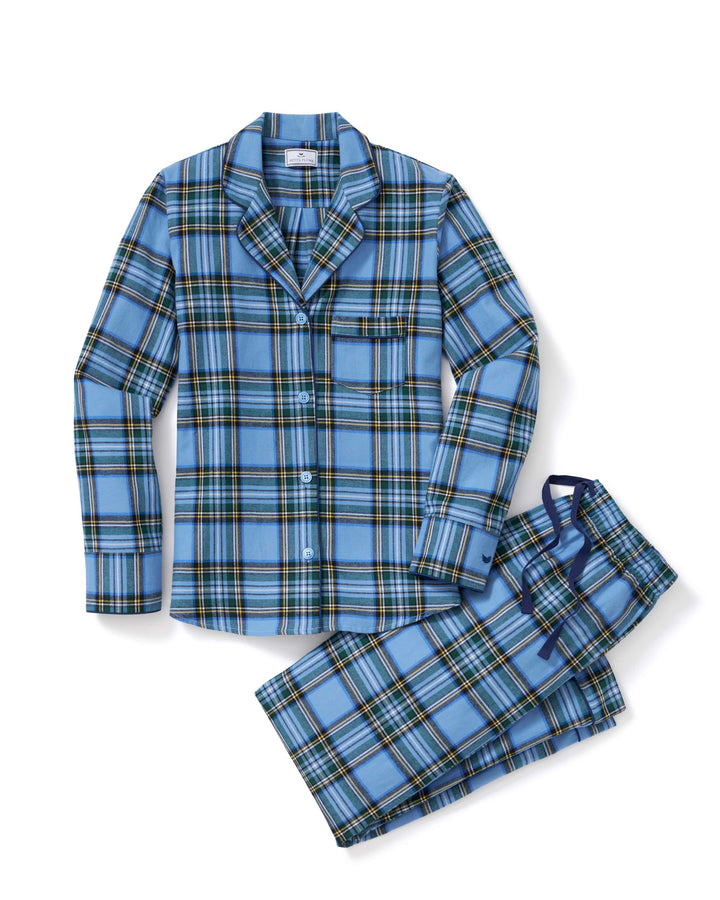 Petite Plume Pajama set Brittania Tartan / S Petite Plume Brushed Twill Pajama Set in Brittania Tartan