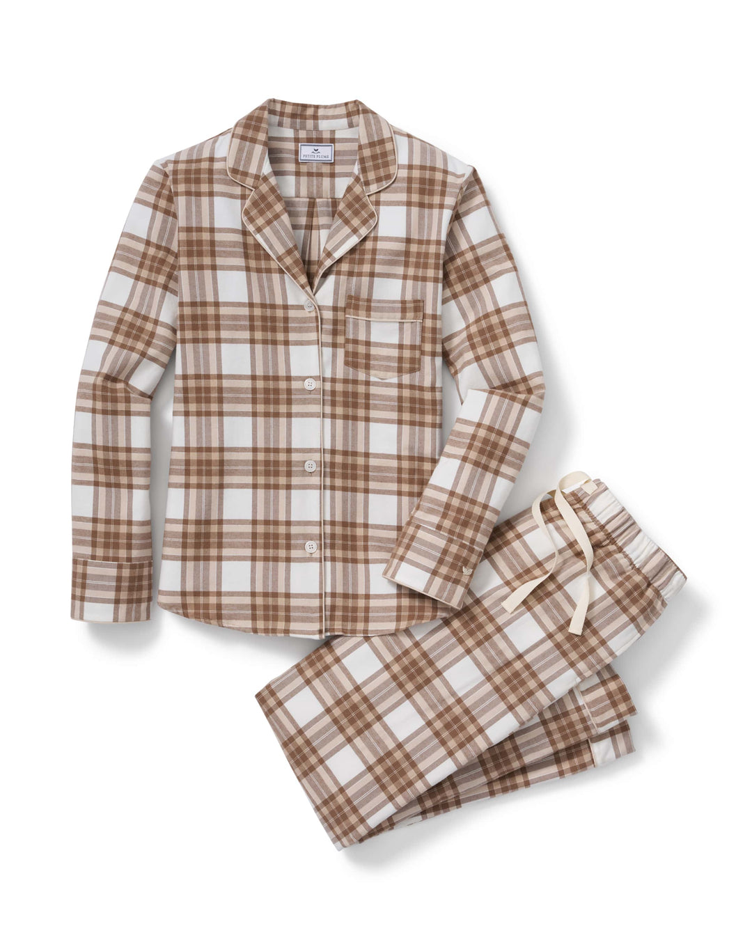 Petite Plume Pajama set Cotswolds Tartan / S Petite Plume Brushed Twill Pajama Set in Cotswolds Tartan