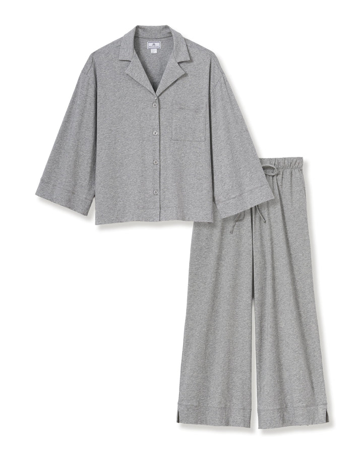 Petite Plume Olivia Wide Leg Lightweight Pima Cotton Pajama - Art of Intimates