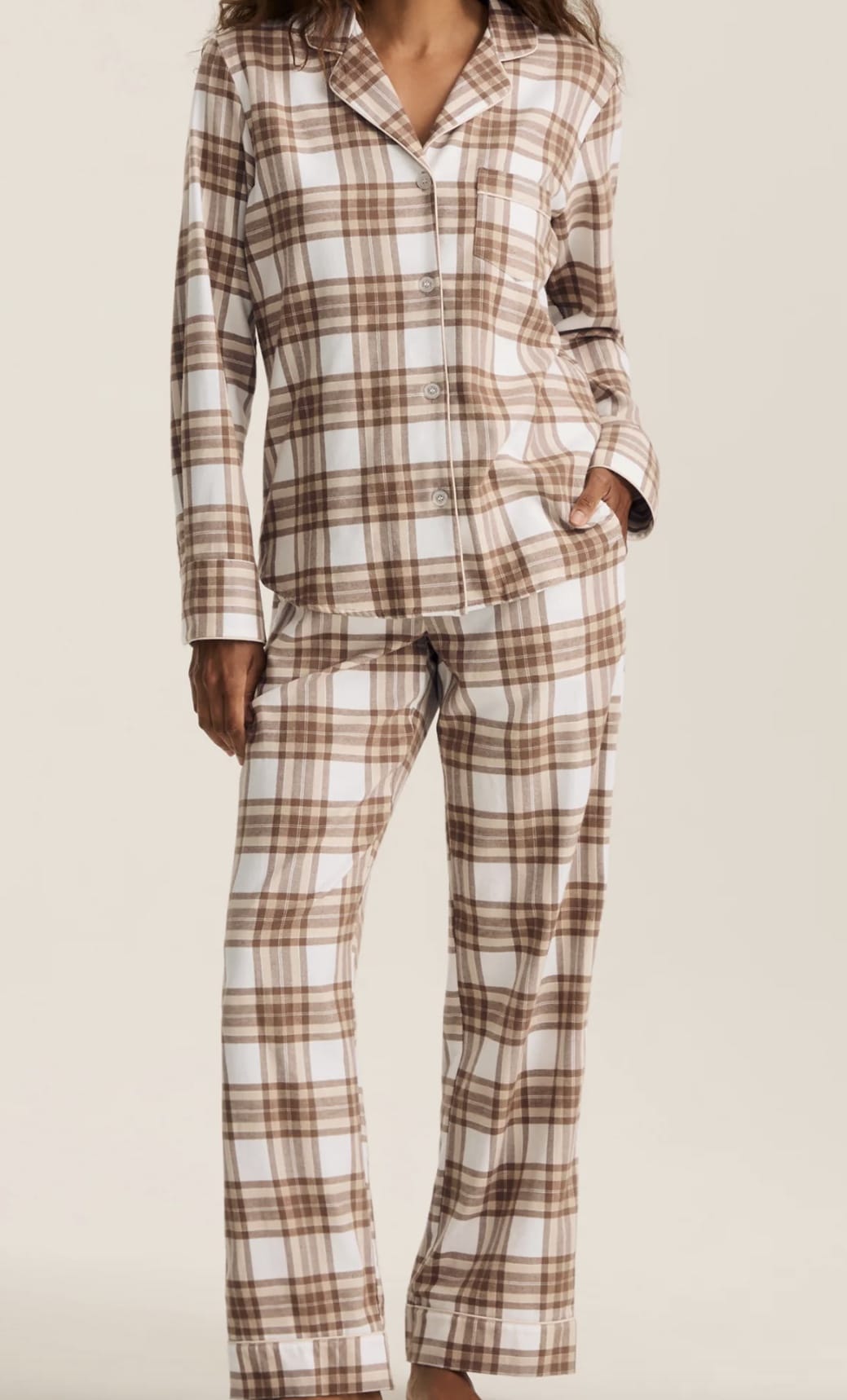 Petite Plume Pajama set Petite Plume Brushed Twill Pajama Set in Cotswolds Tartan
