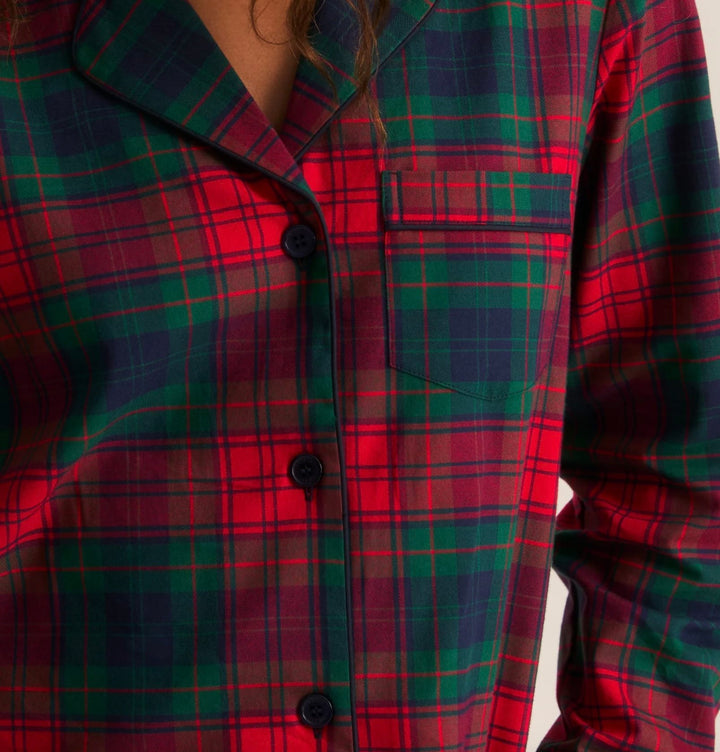 Petite Plume Pajama set Petite Plume Brushed Twill Pajama Set - St. James Tartan
