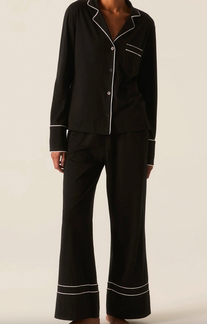 Petite Plume Pajama set Petite Plume Lightweight Pima Astaire Pajama Set in Black