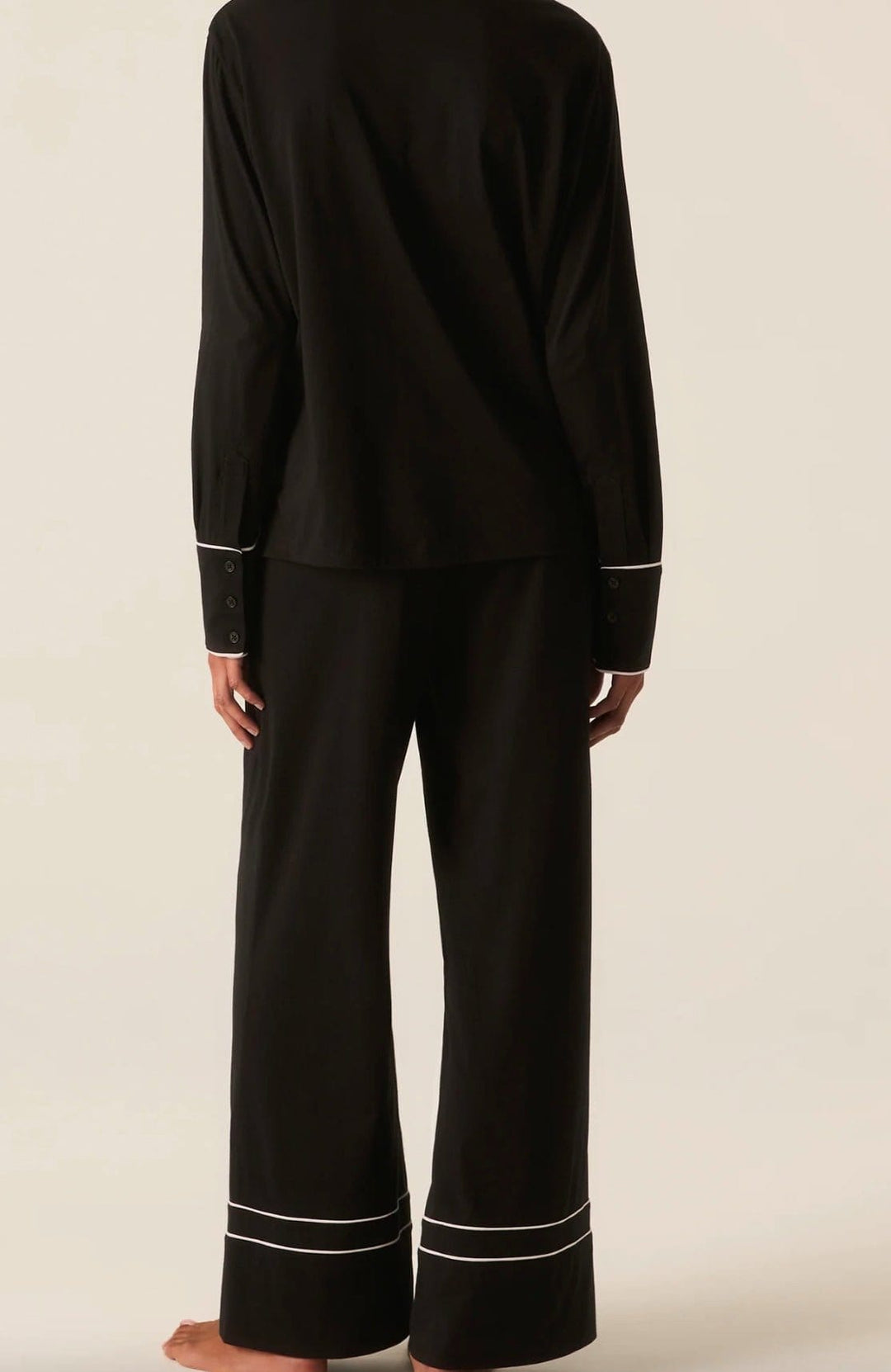 Petite Plume Pajama set Petite Plume Lightweight Pima Astaire Pajama Set in Black