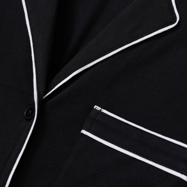 Petite Plume Pajama set Petite Plume Lightweight Pima Astaire Pajama Set in Black