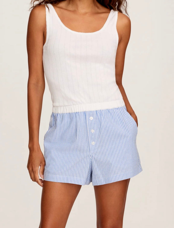 Petite Plume pajama short Petite Plume Twill Sleep Short