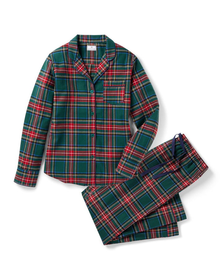 Petite Plume Pajamas Kensington Tartan / S Petite Plume Brushed Twill Pajama Set in Kensington Tartan