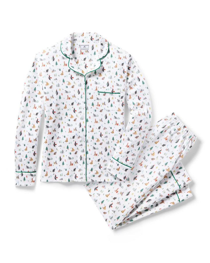 Petite Plume Pajamas Merry Meow / S Petite Plume Women's Pima Pajama Set- Merry Meow