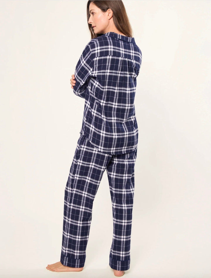 Petite Plume pajamas Petite Plume Brushed Cotton Pajama Set- Oxford Tartan