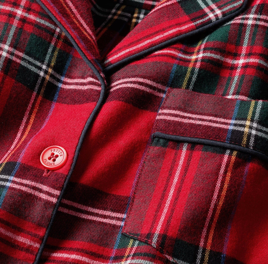 Petite Plume Pajamas Petite Plume Brushed Twill Pajama Set Imperial Tartan