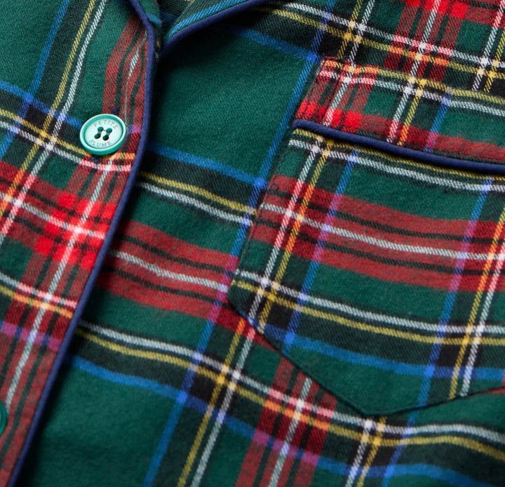 Petite Plume Pajamas Petite Plume Brushed Twill Pajama Set in Kensington Tartan