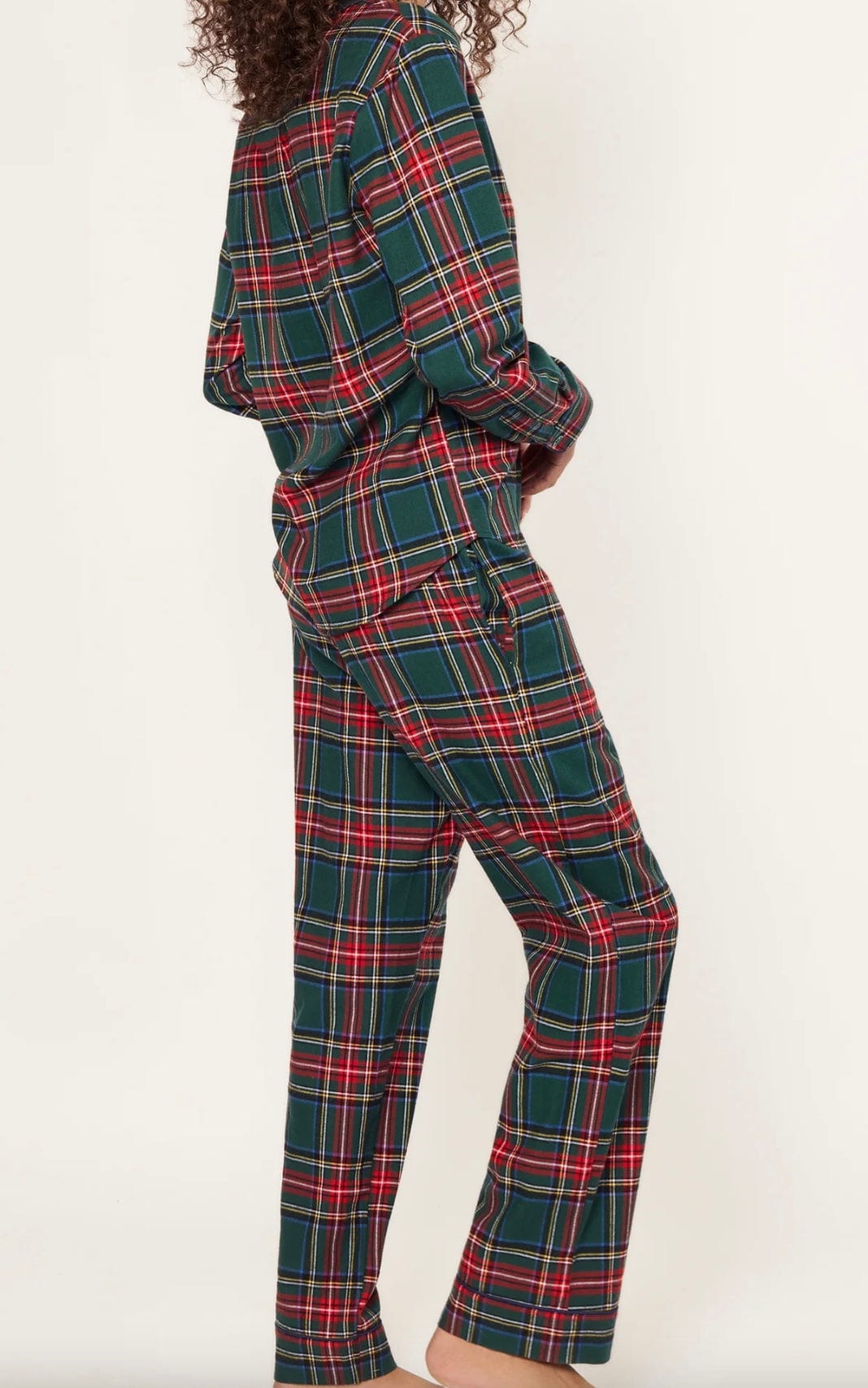 Petite Plume Pajamas Petite Plume Brushed Twill Pajama Set in Kensington Tartan