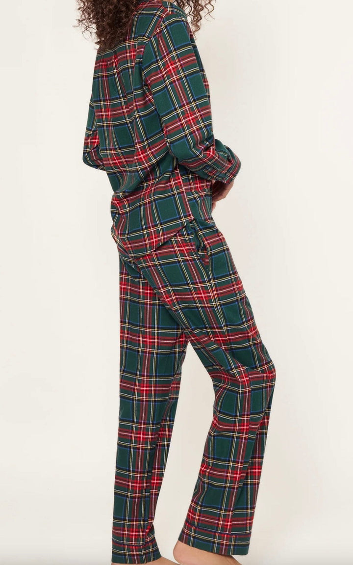 Petite Plume Pajamas Petite Plume Brushed Twill Pajama Set in Kensington Tartan