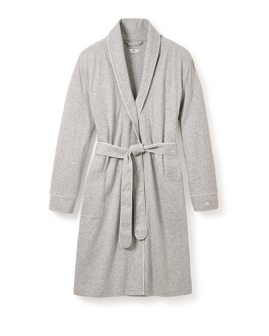 Petite Plume robe Grey Heather / S Petite Plume Luxe Pima Robe in Heather Grey