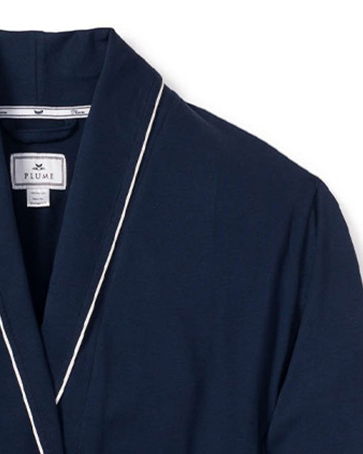 Petite Plume robe Navy / S Petite Plume Luxe Pima Robe in Navy