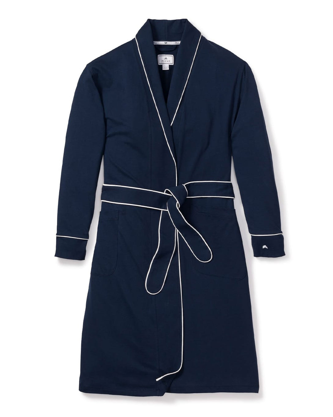 Petite Plume robe Navy / S Petite Plume Luxe Pima Robe in Navy