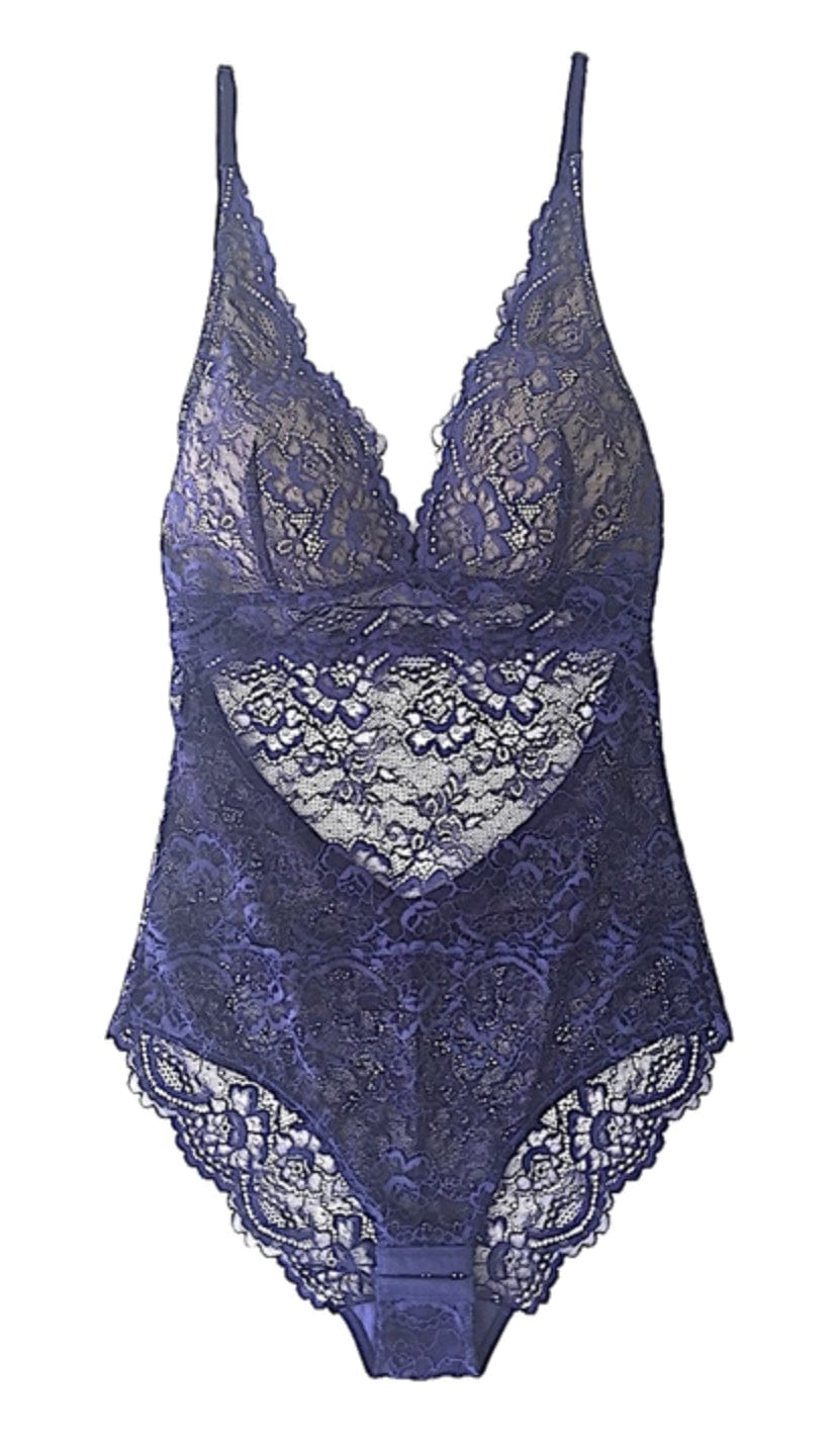 Samantha Chang bodysuit Lapis Blue / S Samantha Chang All Lace Classic Bodysuit
