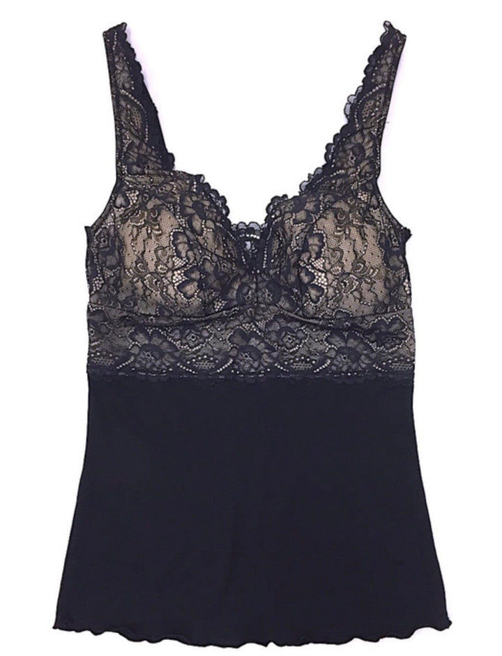 Samantha Chang camisole Black/Black Lace / S Samantha Chang Home Apparel Built Up Camisole