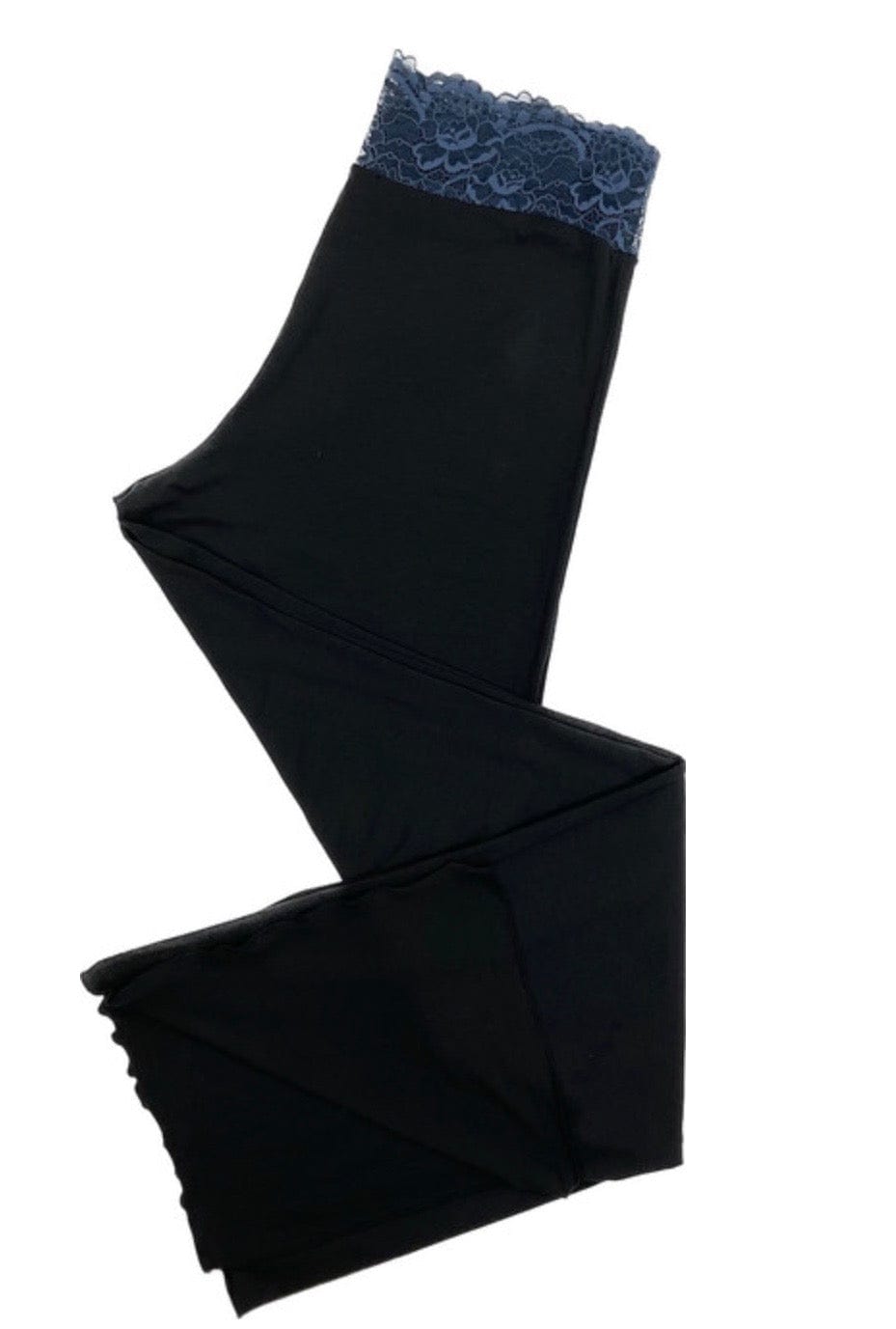 Samantha Chang Pajamas Black/Galaxy Lace / S Samantha Chang Home Apparel Full Length Lace Waist Pant