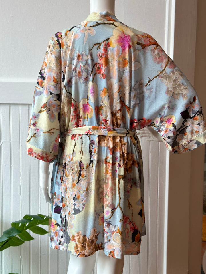 Samantha Chang robe Summer Orchid / OS Samantha Chang Sanctuary Classic Short Kimono