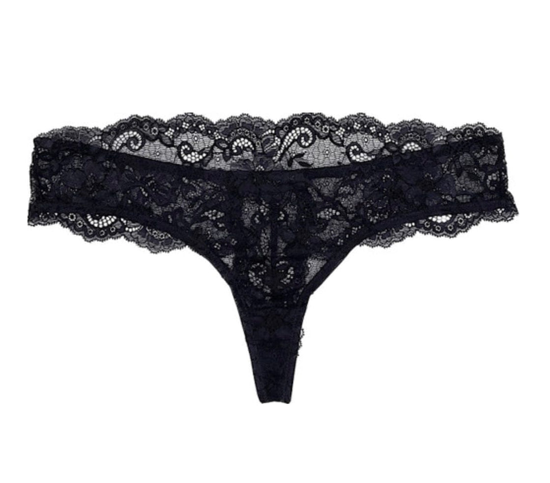 Samantha Chang thong Black / S Samantha Chang All Lace Amour Thong