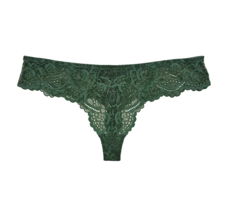 Samantha Chang thong Dark Forest / S Samantha Chang All Lace Classic Thong