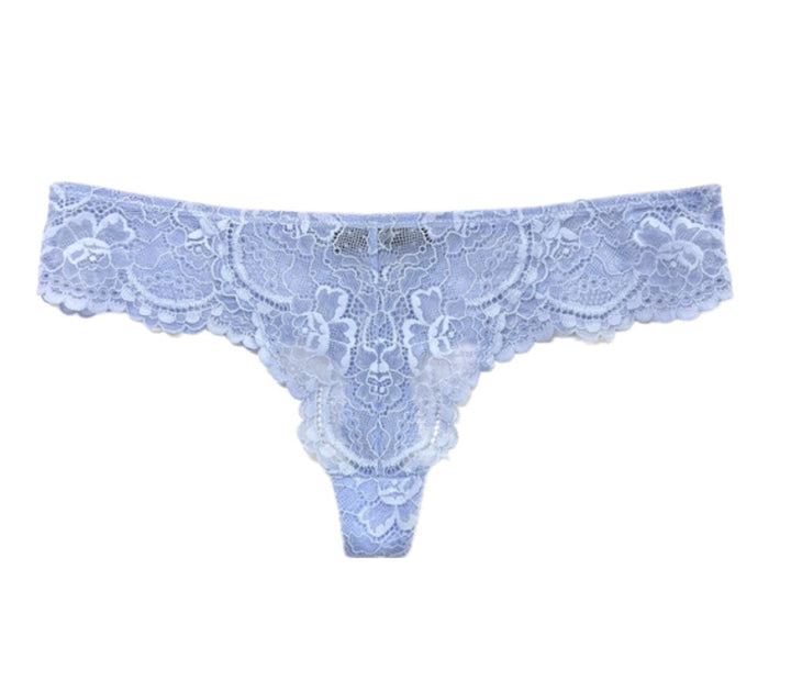 Samantha Chang thong Serenity Blue / S Samantha Chang All Lace Classic Thong
