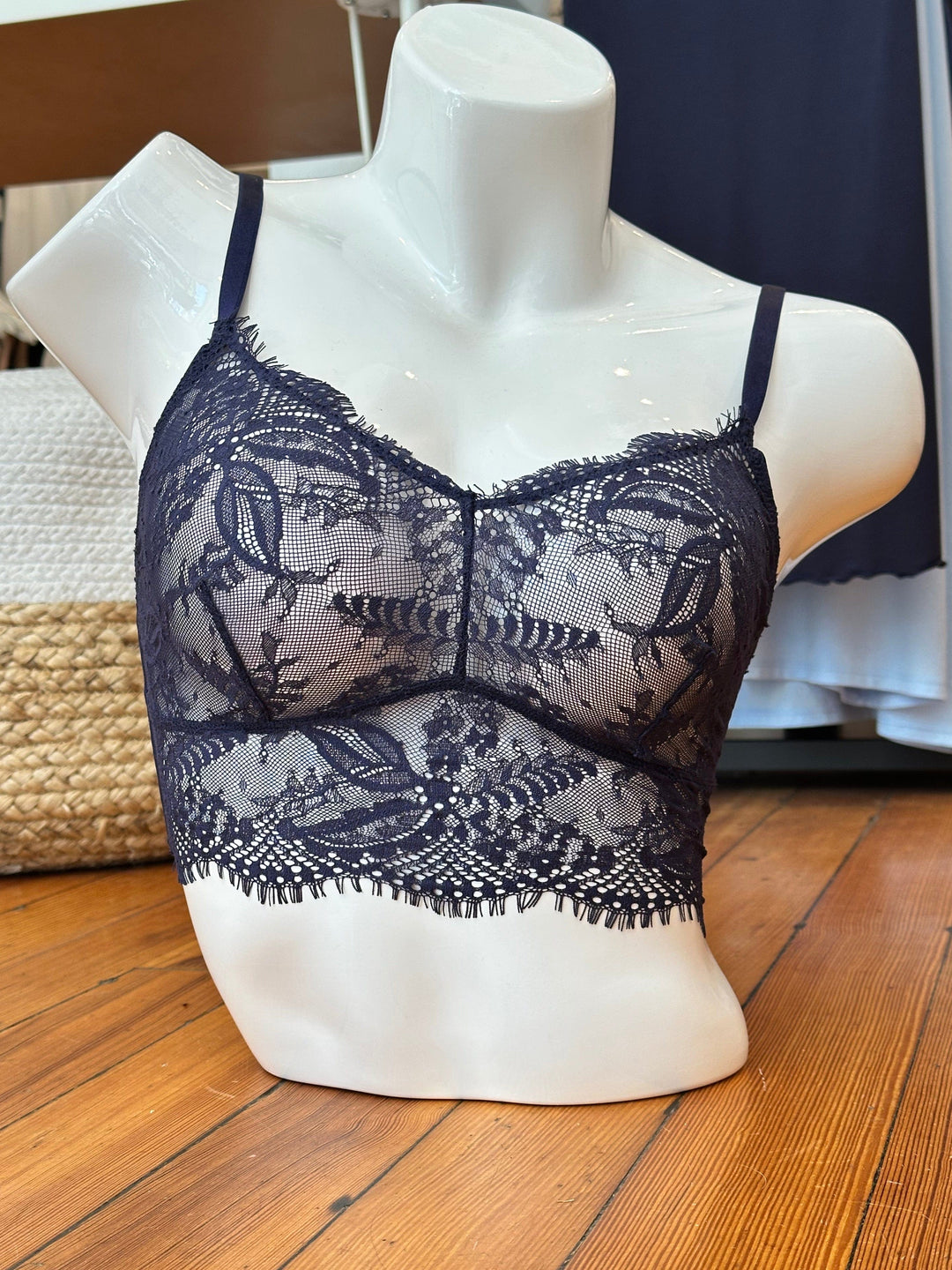 Samantha Chang wireless bra Midnight Blue / S Samantha Chang Illusion Longline Bra