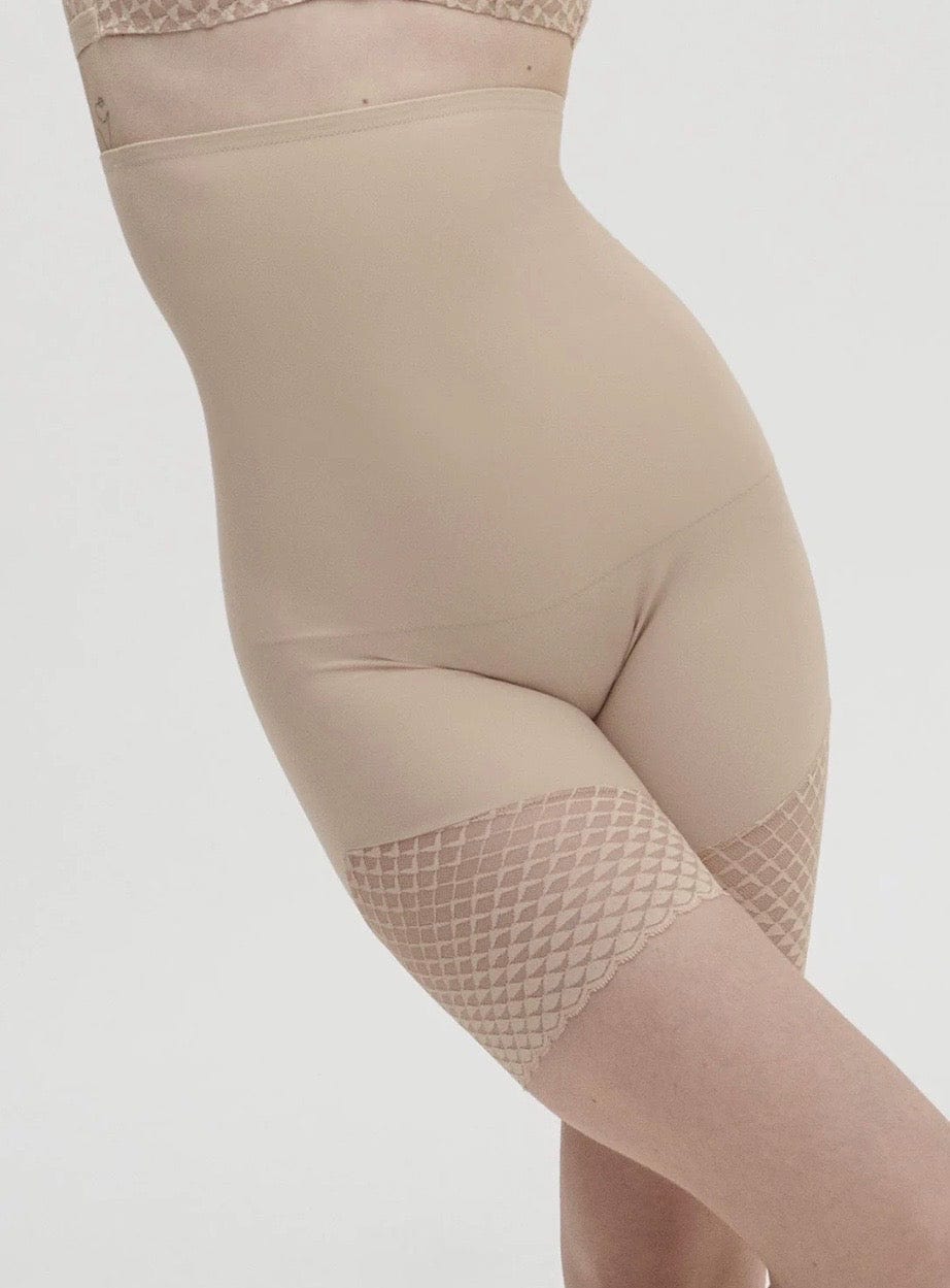 Simone Perele top model nude peau high waist control brief shapewear 5 L XL