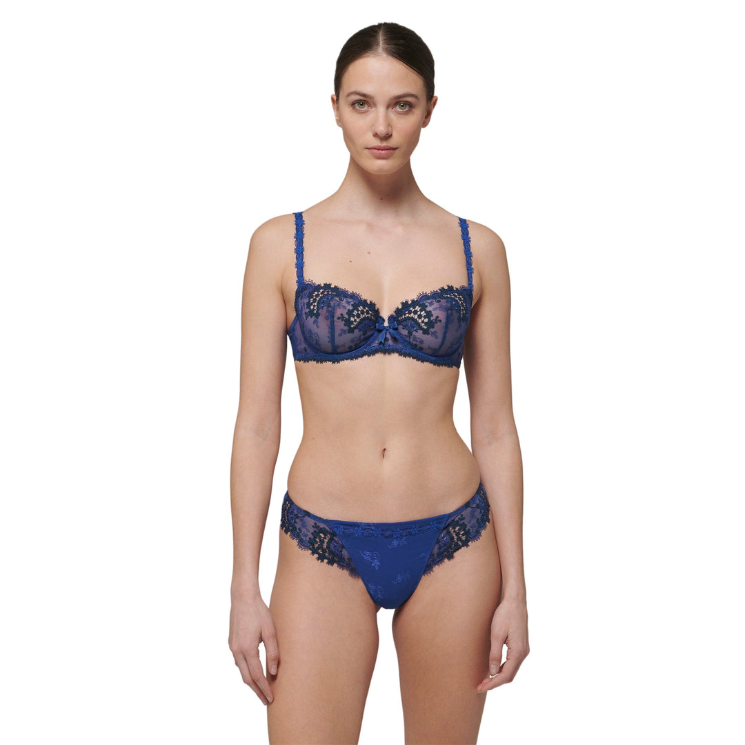 Simone Pérèle underwire bra Electric Blue / 34B Simone Pérèle Wish Sheer Demi Bra