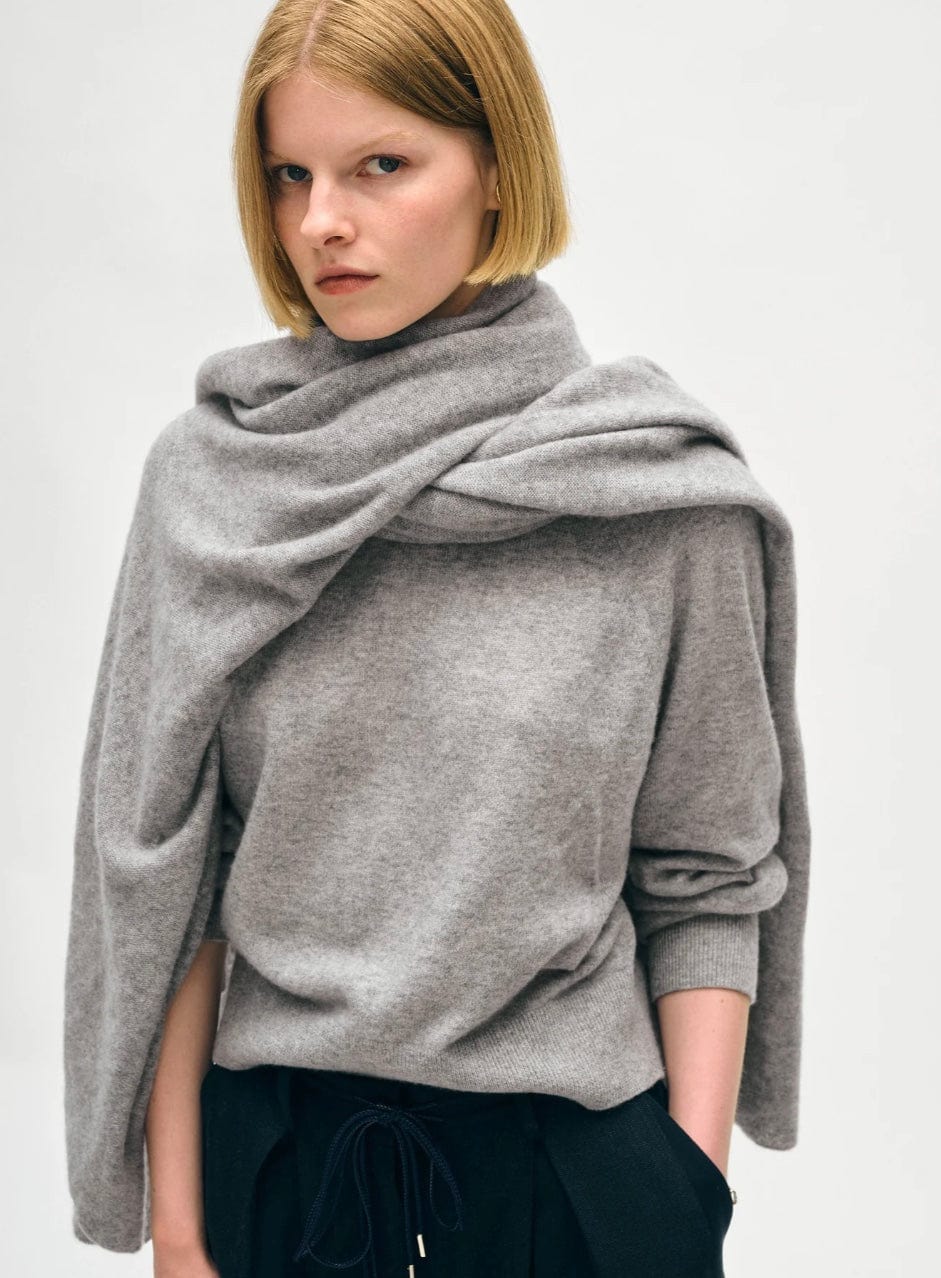 White + Warren travel wrap Grey Heather White + Warren Cashmere Travel Wrap Grey Heather