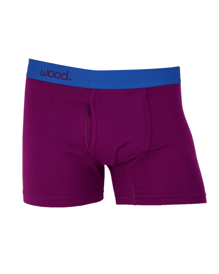 Wood Underwear boxer briefs Dark Purple / S Wood Boxer Brief W/Fly