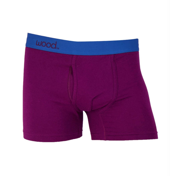 Wood Underwear boxer briefs Dark Purple / S Wood Boxer Brief W/Fly