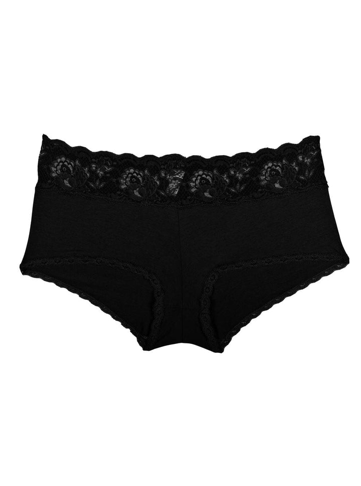 Cosabella Underwear Black / 12/14 Cosabella Never Say Never Extended Cotton Cheeky Boyshort