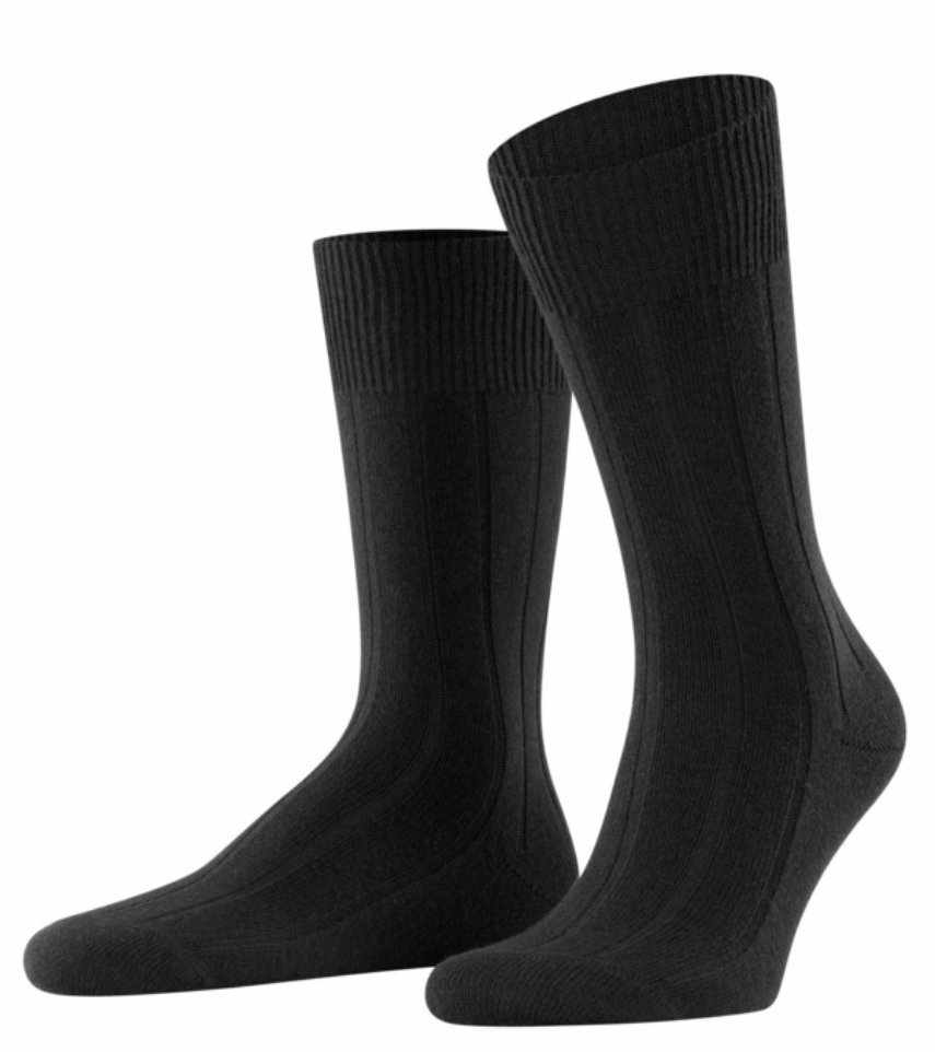 Falke mens socks Black / 47-50 Falke Llasa Men's Rib Sock