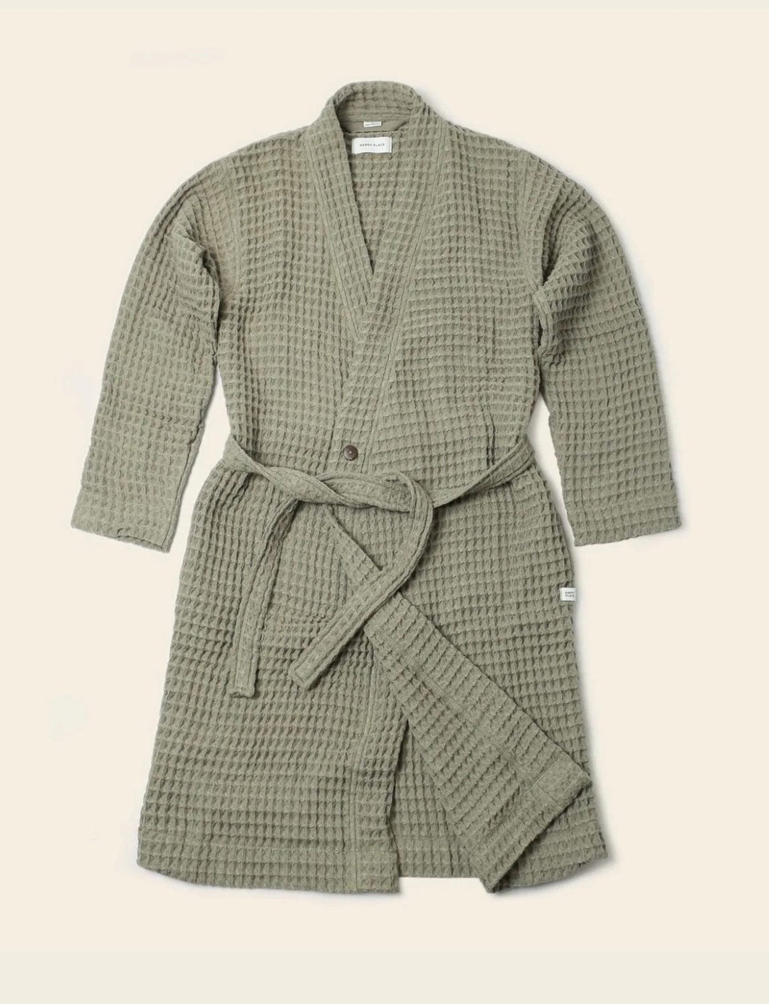 Happy Place Robes S / Sage Happy Place Weightless Waffle Knit Robe