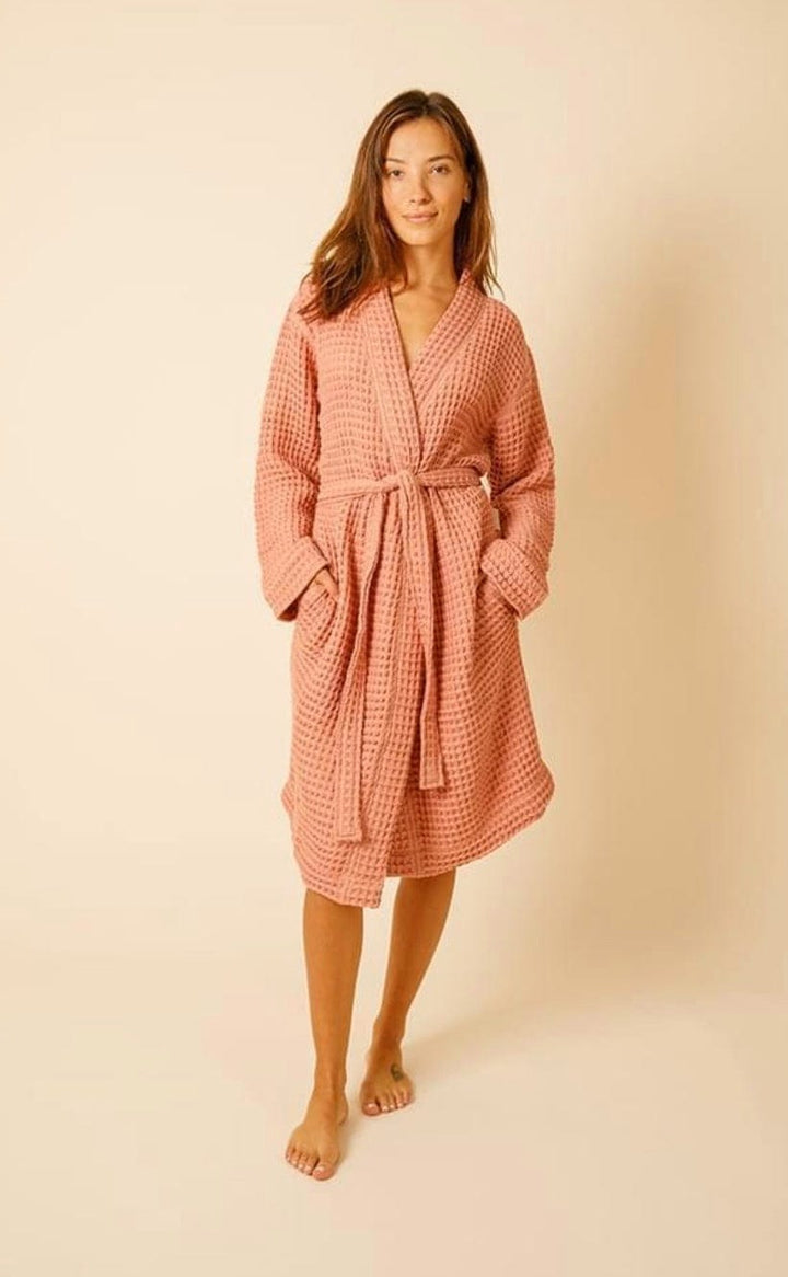 Happy Place Robes S / Terra Cotta Happy Place Weightless Waffle Knit Robe