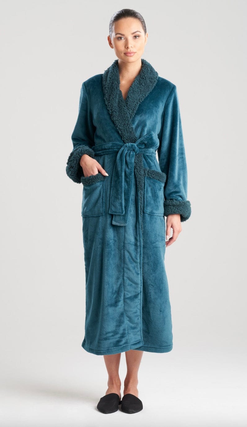 Natori robe Cypress Green / XS Natori Plush Sherpa Robe