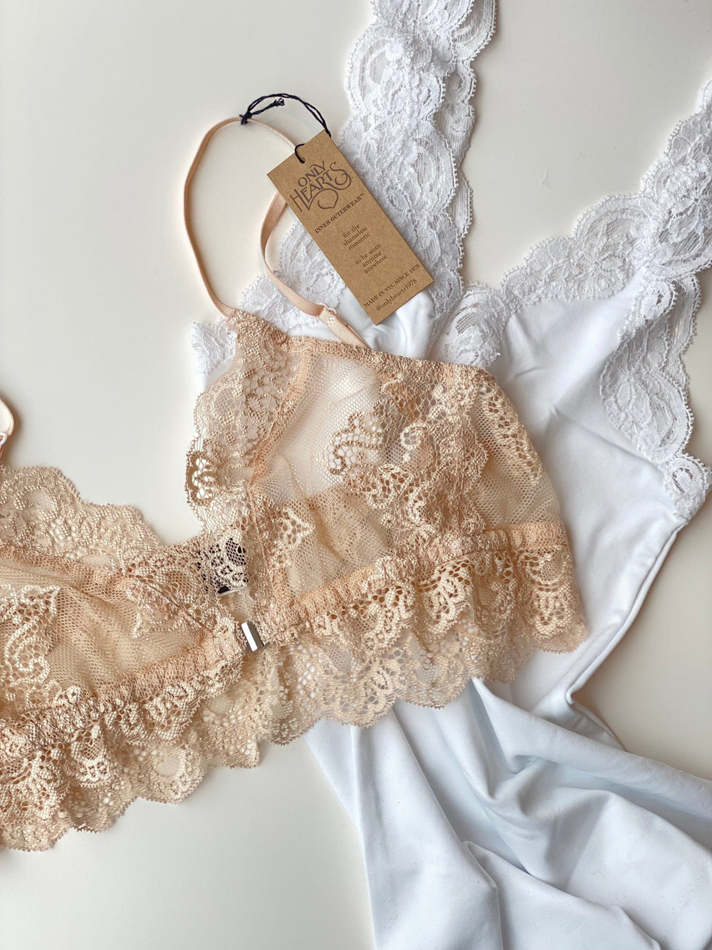 Only Hearts bralette Tinted / S Only Hearts So Fine Lace Bralette