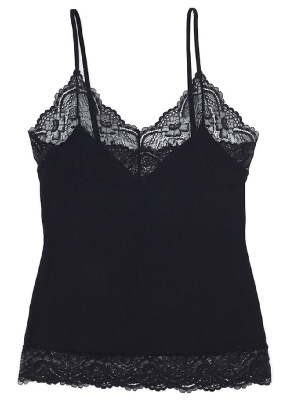Samantha Chang camisole Black/Black Lace / S Samantha Chang Home Apparel Camisole